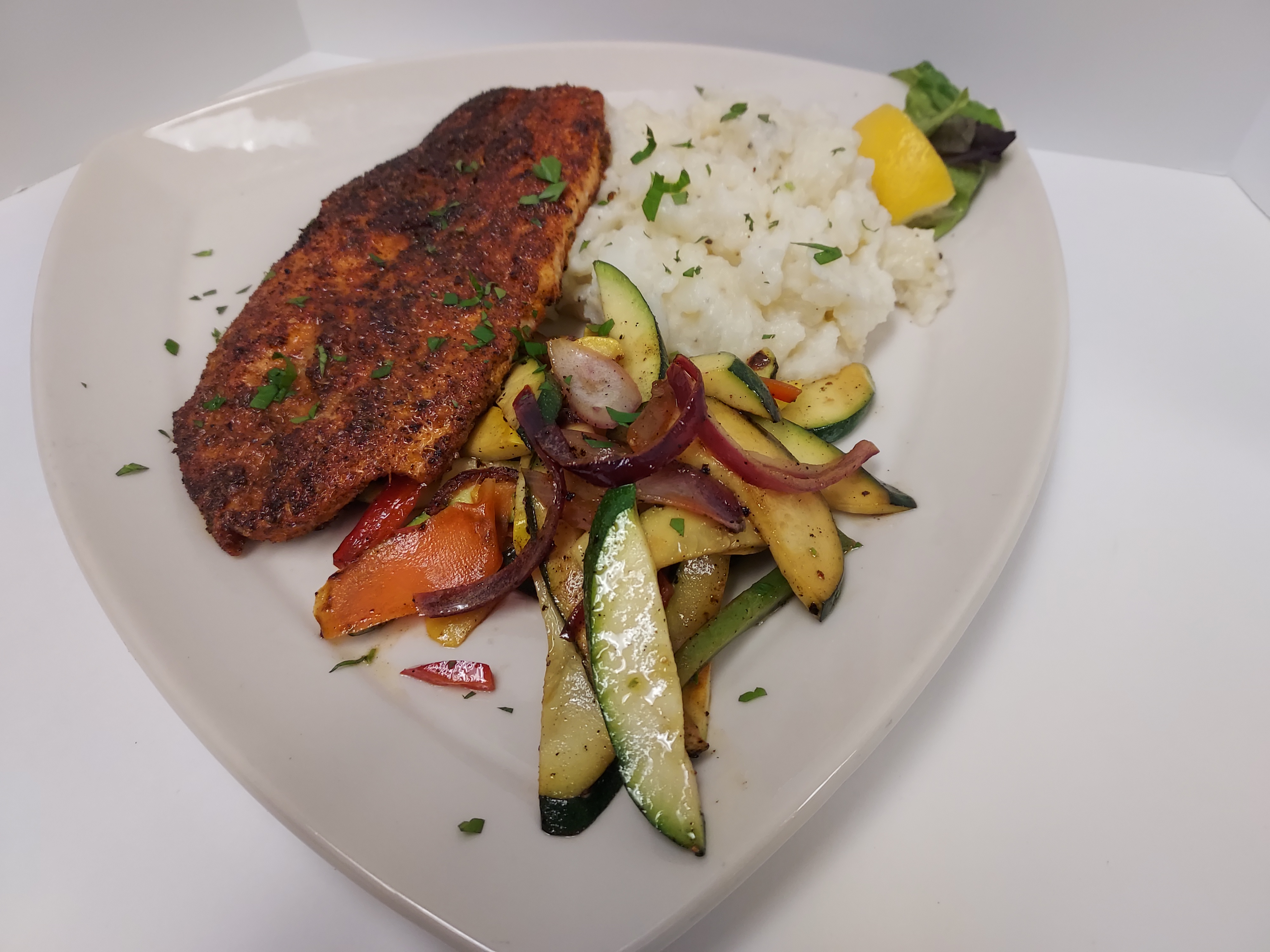Blackened fish